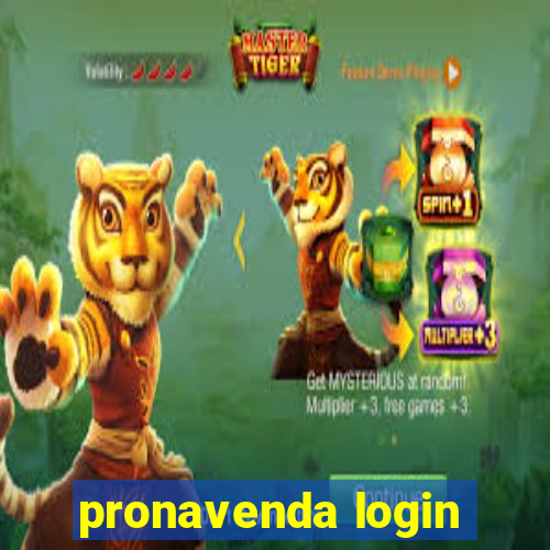 pronavenda login